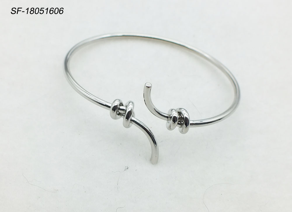 metal knot cuff bangle