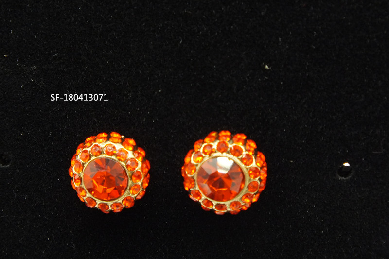 glass stone earring
